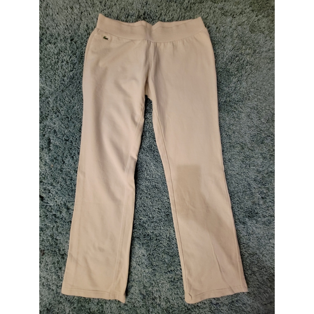 Lacoste Off White Sweat Pants Size 42
